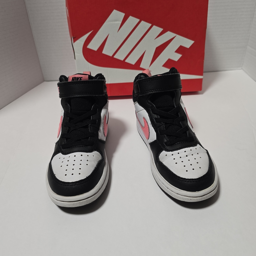 Nike Kids' Size 11C Black and Pink Sneakers - Picture 2 of 14